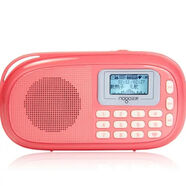 樂(lè )果Q15迷你音響便攜式插卡音箱老人收音機兒童英語(yǔ)國學(xué)播放器 可愛(ài)粉（標機）