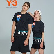Y-3【 出游必備】Y3  y3水泳系列圓領(lǐng)短袖T恤情侶款 出游必備FN5727 黑色 XXS