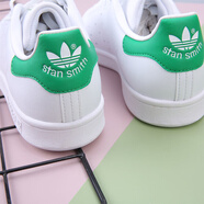 阿迪達斯 （adidas）三葉草新款 STAN SMITH 史密斯情侶款經(jīng)典小白鞋休閑板鞋 M20324/綠標 36.5 (225mm)