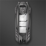 寶駿510鑰匙套730/310w/360/560/200/530/e100扣610包630金屬殼男 A款智能機甲系列單殼槍色