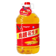 鷹嘜正宗鷹嘜花生油一級壓榨桶裝天然商用家用純正純香食用油批發(fā) 花生油5L(透明桶)mL