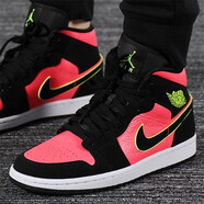 耐克（NIKE）女鞋運動(dòng)鞋Air Jordan 1 AJ1香檳金色籃球鞋BQ6472-016  BQ6472-006 熱點(diǎn)黑紅 36
