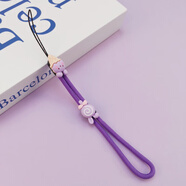 手機掛繩手腕帶子手工編織掛鏈卡通公仔飾品可愛(ài)星黛露掛件短款ins網(wǎng)紅手提鏈子手機殼防丟吊繩 短款【兔耳棒棒糖】紫色簡(jiǎn)約掛繩