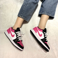 耐克（NIKE）Air Jordan 1 Low AJ1情人節(jié) 黑白粉低幫板鞋 運(yùn)動(dòng)鞋 女鞋 554723-106 36