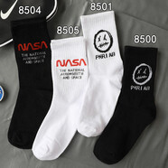 寶蓋丁襪子男韓國中筒襪ins潮秋冬個(gè)性透氣運動(dòng)情侶網(wǎng)紅籃球秋冬棉襪女 組合D 均碼