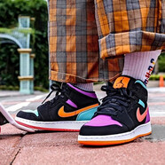 耐克（NIKE）女鞋新款A(yù)IR JORDAN AJ1運(yùn)動(dòng)籃球鞋AH7389-400 554725-083 糖果鴛鴦 36