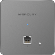 MERCURY水星 千兆雙頻86型無(wú)線(xiàn)面板AP酒店賓館家用全屋WiFi覆蓋組網(wǎng)入墻式PoE無(wú)線(xiàn)路由器 銀色-MIAP1200GP 千兆端口版