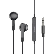 紐曼（Newmine） XL10線控音樂手機(jī)耳機(jī)半入耳式有線耳機(jī)耳麥3.5mm接口 電腦筆記本手機(jī)適配 黑色