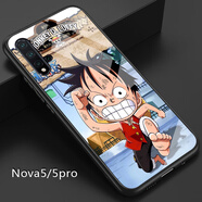 好機友華為Nova5Pro玻璃手機殼nova5保護套por防摔SEA-AL10全包軟薄情侶潮5G版 【Nova5/nova5pro通用】嚇尿路飛送全