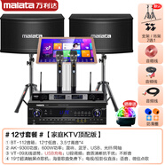 萬利達(dá)（malata）家庭ktv音響套裝智能點(diǎn)歌機(jī)數(shù)字合并功放卡包音 12寸音響套裝+500G點(diǎn)歌機(jī)