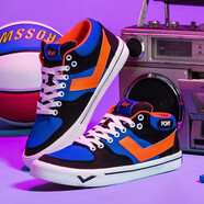 PONY/波尼中低幫滑板鞋ATop時尚男運動透氣板鞋韓版硫化休閑鞋 藍色（男） 41