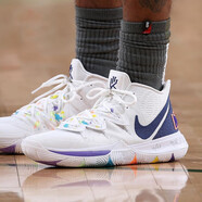 耐克（NIKE）男款Kyrie 5聯(lián)名黑橙歐文5代全新運動休閑鞋氣墊實戰(zhàn)緩震籃球鞋 AO2918-AO2919-101 40