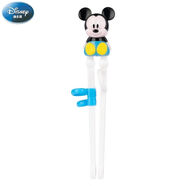 迪士尼（Disney）兒童筷子寶寶兒童餐具學(xué)習(xí)訓(xùn)練筷3D卡通嬰兒輔食練習(xí)筷藍(lán)色米奇