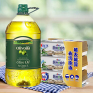 歐麗薇蘭 食用油  壓榨純正橄欖油5L+心相印廚房濕巾 40抽*3包
