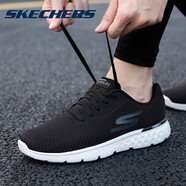 斯凱奇（SKECHERS）男鞋運(yùn)動(dòng)鞋網(wǎng)面透氣秋季男士輕便舒適跑步鞋減震休閑鞋 黑色/白色54354 43 /10/280mm