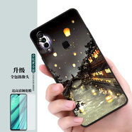 夢逸軒適用OPPO A8磨砂PDBM00手機(jī)套硅膠全包邊防摔軟保護(hù)殼男女情侶時尚ins國風(fēng)個性手機(jī)殼  月夜河景【關(guān)注店鋪配掛繩指環(huán)貼膜】XW