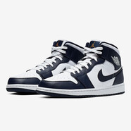 耐克（NIKE）男女鞋 Air Jordan1 AJ1 黑藍扣碎男女鞋板鞋籃球鞋 554724-174 黑曜石 47.5