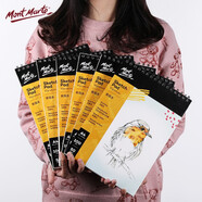 蒙瑪特(Mont Marte)文具50頁素描本 A4素描紙加厚速寫本鉛筆炭筆繪畫紙美術(shù)臨摹素描本畫畫線圈畫紙MSB0085E美術(shù)寫生