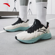 安踏火箭4跑步鞋男鞋2024輕便緩震耐磨透氣戶(hù)外休閑旅游運動(dòng)鞋男 象牙白/灰霧藍/黑-5 19 7(男40)