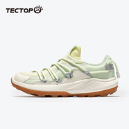 探拓（TECTOP）越野跑鞋男運動鞋2024夏季網(wǎng)面防滑減震戶外跑步鞋徒步登山鞋情侶 男款檸檬綠/米白 40