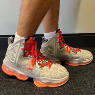 耐克籃球鞋男鞋春季新款鞋LeBron19詹姆斯19代室內(nèi)外實(shí)戰(zhàn)休閑運(yùn)動(dòng)鞋 DC9341-001/灰色橙色 40.5