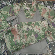 新式叢林蛙服吸汗透氣戶外原廠防刮耐磨迷彩蛙服水墨上衣褲子作訓(xùn) 星綠色蛙服【單上衣】 175/92-96
