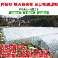 愛悅大棚鋼架 溫室大棚鋼管農(nóng)用花卉棚熱鍍鋅大棚骨架橢圓管養(yǎng)殖暖棚 4米寬10米長 含無滴膜 高配版含流滴膜+卷膜器