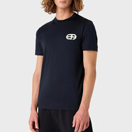 ARMANI/阿瑪尼 EA 刺繡鷹標男士絲光棉時尚短袖圓領(lǐng)T恤 8N1TF5 1JUVZ 深藍 920 L