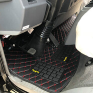 三朵花東風(fēng)專(zhuān)用底盤(pán)拓行D1L D3L天錦VR KR御虎大運(yùn)川交貨車(chē)專(zhuān)用皮革腳墊 黑色【皮革】拍下留言車(chē)型