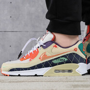 耐克（NIKE）新款男鞋Air Max 90 SP聯(lián)名黑紅迷彩氣墊緩震透氣休閑跑步鞋 CZ9078-784 36