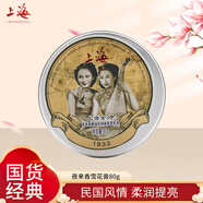 SHANGHAI女人雪花膏白鳶尾補(bǔ)水保濕乳液面霜擦臉油身體乳老國(guó)貨經(jīng)典護(hù)膚品 夜來香80g
