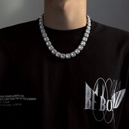 BJYL冰糖鉆項鏈男潮流嘻哈鎖骨鏈古巴粗鏈條吊墜時(shí)尚學(xué)生配飾品送男友