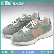 新百倫男鞋百搭阿甘鞋復(fù)古休閑女鞋老爹鞋327網(wǎng)紅學(xué)生鞋春夏增高慢跑鞋 灰綠色 37 標(biāo)準(zhǔn)碼