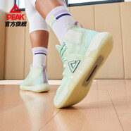 匹克籃球鞋男態(tài)極火花3代高幫DH3三代復刻碳板耐磨透氣運動(dòng)鞋鴛鴦戰靴 白綠 43