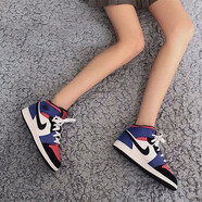 耐克（NIKE）男鞋女鞋Air Jordan 1  AJ1 情侶高幫休閑運(yùn)動(dòng)籃球鞋 554724-554725-124 三色 42.5