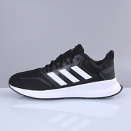 阿迪達斯（adidas） RUNFALCON 男子網(wǎng)面緩震透氣輕便運動(dòng)休閑跑步鞋F36199 經(jīng)典黑白/F36199 41 (255mm)