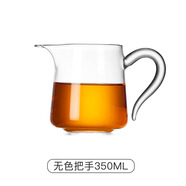 尚明 公道杯 玻璃茶海 日式分茶器 手工耐高溫玻璃茶具 透明帶手把茶斗 鷹嘴造型 透明手把