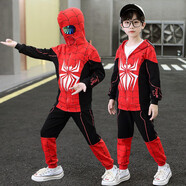 憶愛(ài)蜘蛛俠衣服男童套裝春秋兒童運(yùn)動(dòng)套裝衣服童裝兩件套夏 春秋蜘蛛俠藏青 130碼(建議115-120CM)