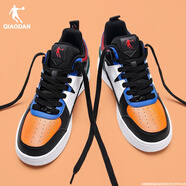 喬丹男鞋板鞋男2025冬季新款舒適耐磨休閑鞋時(shí)尚高幫跑步運(yùn)動(dòng)鞋滑板鞋 黑色/喬丹白510 44.5