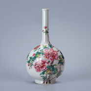 梵窯珍藏 景德鎮(zhèn)陶瓷花瓶藝術(shù)大師作品手繪粉彩國(guó)色天香瓷瓶中式家居裝飾收藏工藝品擺件【專注皇窯瓷】 梵窯重器·鑒賞收藏品