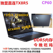 神舟 獨顯直聯(lián)T8 D94212QC\G8R9/TX8/T7/T8/TX9R9/RTX4070游戲本電腦 直連TX8R5/I5/4060/165HZ/16G