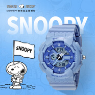 史努比（SNOOPY）手表女學(xué)生防水運動(dòng)雙顯夜光電子表青少年初中生女孩兒童開(kāi)學(xué)禮物 藏藍色【雙顯+鬧鐘+LED】