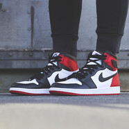 耐克（NIKE）女鞋運動(dòng)鞋Air Jordan 1 AJ1香檳金色籃球鞋  CK6587-100 CD0461-016 紅絲綢黑腳趾 40