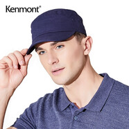 卡蒙（Kenmont）戶外帽子男四季棉帽子休閑鴨舌帽春秋英倫純色平頂帽2528 藏青色（經(jīng)典款） 均碼 可調(diào)節(jié)58.5cm