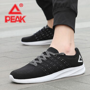 匹克男跑鞋織物網(wǎng)面休閑男鞋學(xué)生透氣輕便潮流時(shí)尚運動(dòng)鞋DH720891 黑色/深灰 43