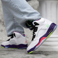 耐克（NIKE）耐克【現(xiàn)貨斷碼】 Air Jordan 5 AJ5 白紫鴛鴦 情侶籃球鞋 DB3024/DB3335-100 41
