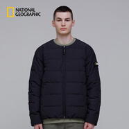 National Geographic國家地理HERON情侶輕薄絎縫圓領(lǐng)耐磨羽絨服冬季保暖基礎(chǔ)內(nèi)膽 碳黑色CARBON BLACK 175/96A