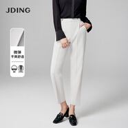 嬌鼎（JDING）商場(chǎng)同款 職場(chǎng)煙管西褲子女 進(jìn)口醋酸纖維 舒服顯瘦透氣 夏季/米灰/微彈/西裝褲CJTI318 M