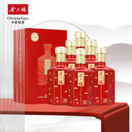 金六福五糧釀造糧食酒 窖陳 兼香型白酒 婚宴自飲酒 50.8度 500mL 6瓶 窖陳拾貳號(hào)