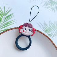 鴻偉科 u盤(pán)掛繩指環(huán)扣硅膠圈手機掛繩短繩子可拆卸韓國蘋(píng)果6吊繩網(wǎng)紅長(cháng)短手機繩鑰匙扣繩甜甜圈掛繩可愛(ài)